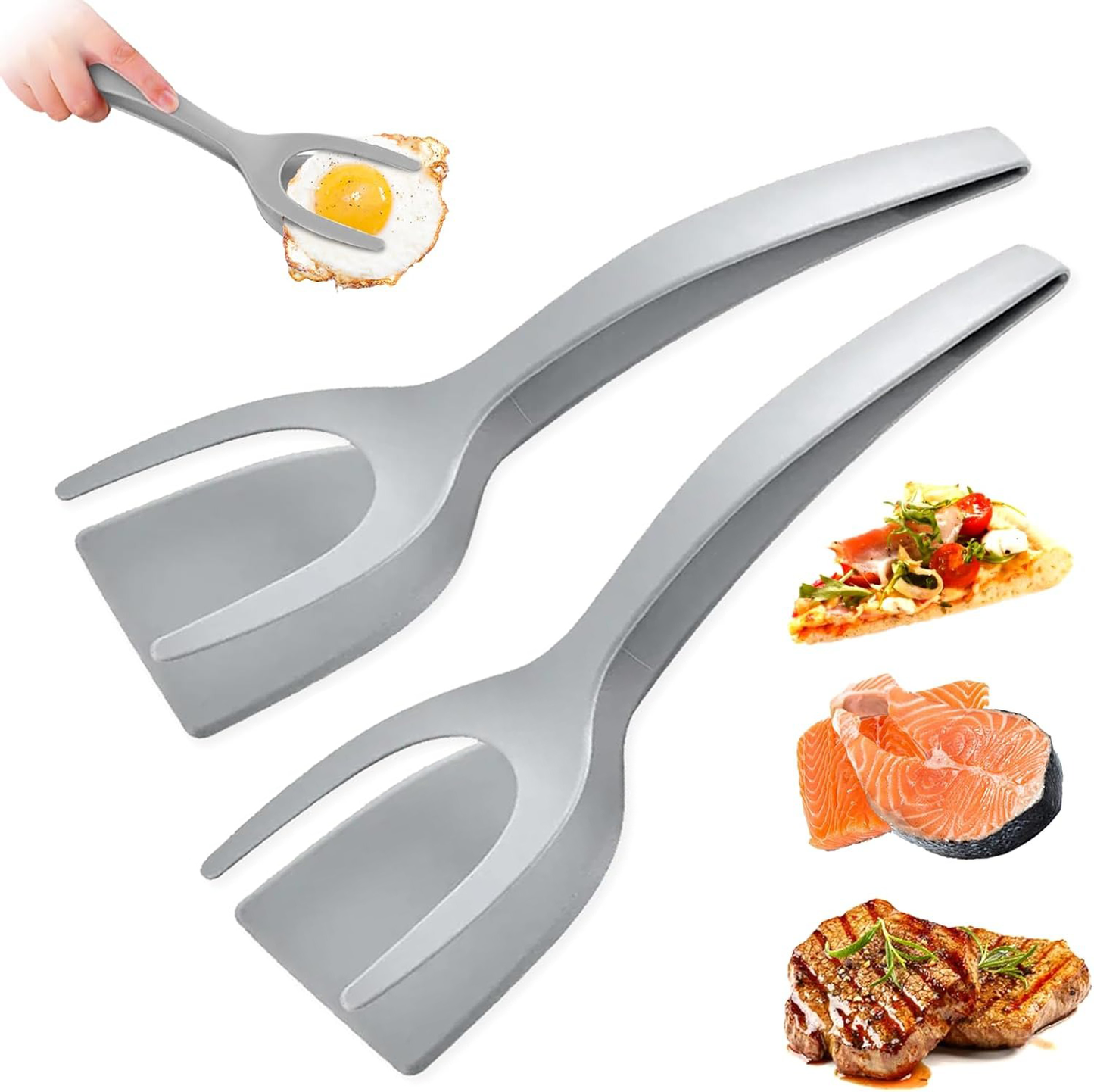 🔥LAST DAY -BUY 1 GET 1 FREE-$12.5 EACH🎁2 In 1 Grip Flip Tongs