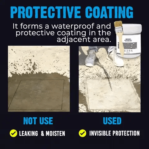 Protective coating waterproof sealant before and after result