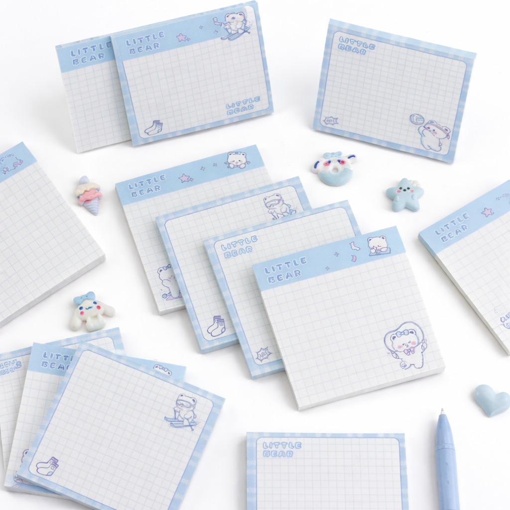 Pastel Gingham Aesthetic Memo Pads