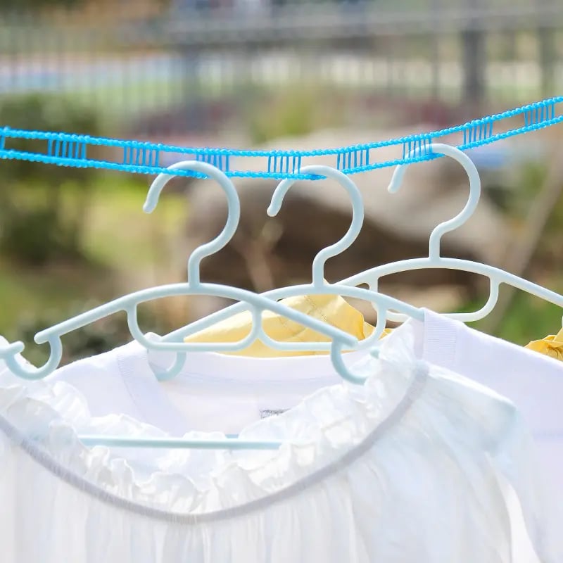 🔥LAST DAY BUY 1 GET 1🔥Non-slip, Wind-Resistant Clothesline with Hooks👕