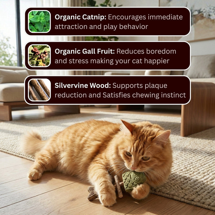 🔥Last Day Buy 1 Get 1🔥 Catnip & Silvervine Chew🐈