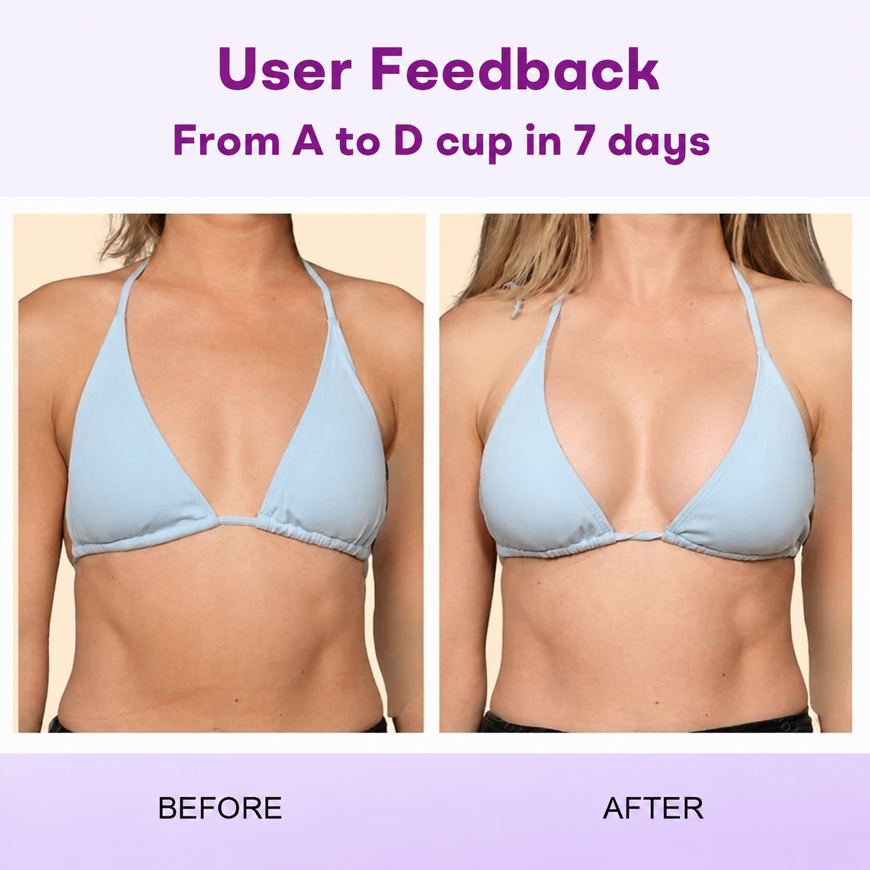 Customer style before and after feedback image one