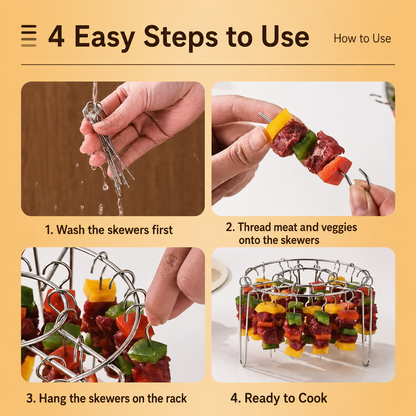 🔥Last Day Buy 1 Get 1🔥New Specialized Round Hanging Skewer Rack for Barbecues