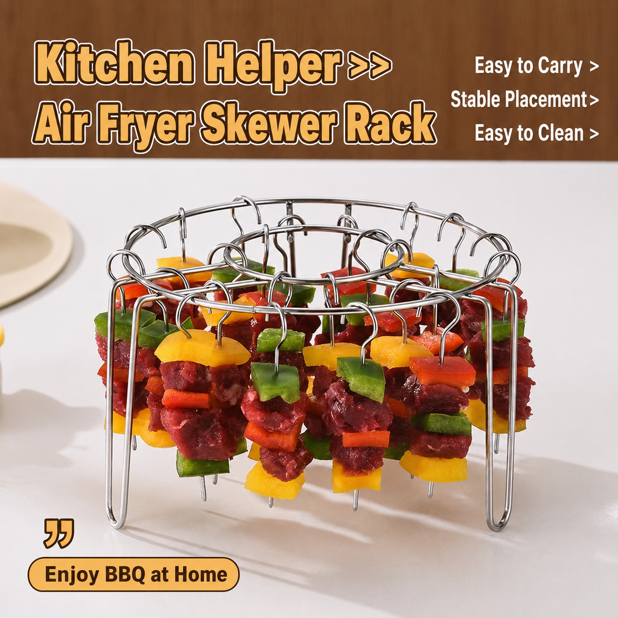 🔥Last Day Buy 1 Get 1🔥New Specialized Round Hanging Skewer Rack for Barbecues