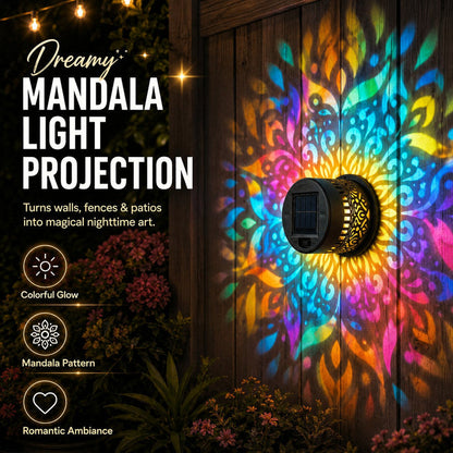 🔥Last Day Buy 1 Get 1🔥 Waterproof Outdoor Solar Mandala Wall Light - Ambient Lighting  🌌