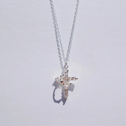 🔥Last Day Buy 1 Get 1 🔥Rotating Cross Diamond-Set Crown Necklace📿