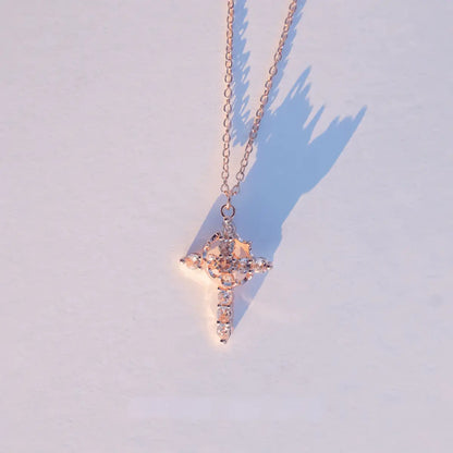 🔥Last Day Buy 1 Get 1 🔥Rotating Cross Diamond-Set Crown Necklace📿