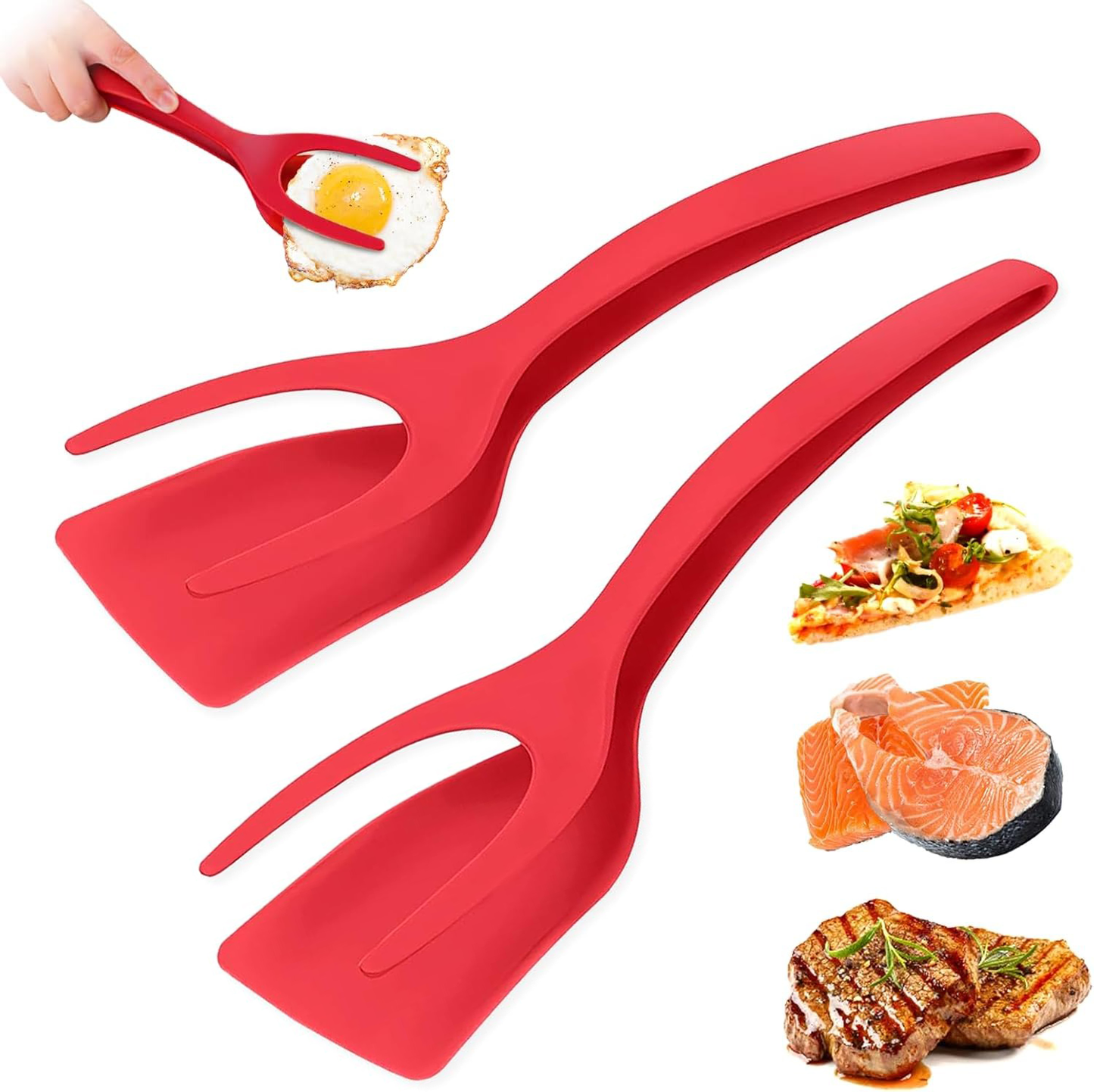 🔥LAST DAY -BUY 1 GET 1 FREE-$12.5 EACH🎁2 In 1 Grip Flip Tongs