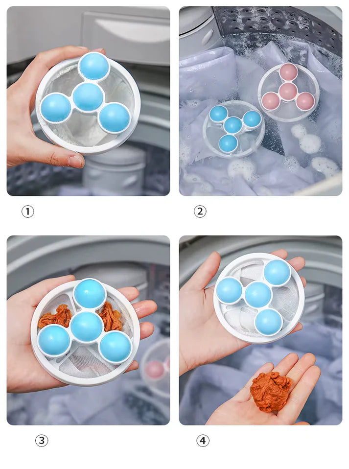 Reusable washing machine lint filter steps for collecting laundry debris