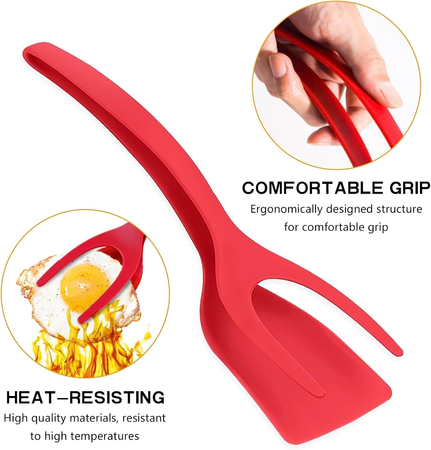 🔥LAST DAY -BUY 1 GET 1 FREE-$12.5 EACH🎁2 In 1 Grip Flip Tongs