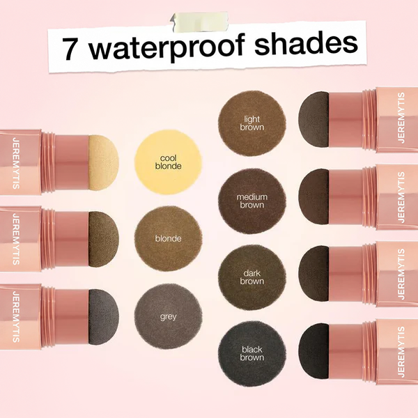 Seven waterproof shades for JEREMYTIS™ Hair Concealer