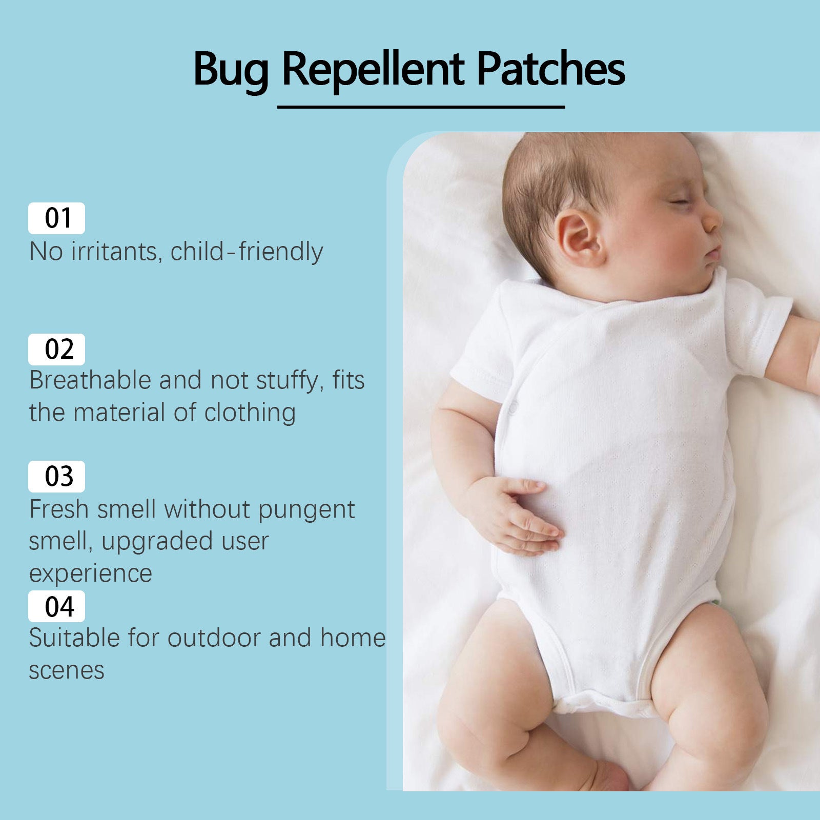 Cute mosquito repellent stickers for kids