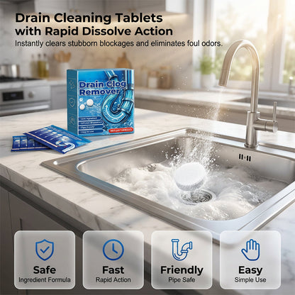 🔥 Last Day Buy 1 get 1 free🔥Fast-Dissolving Drain Clog Remover Tablets🫧